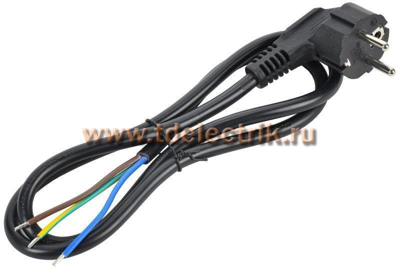 Фотография №1, Кабель электропитания PDU сечением 3х1,5 1М с разъёмом Schuko и без разъема