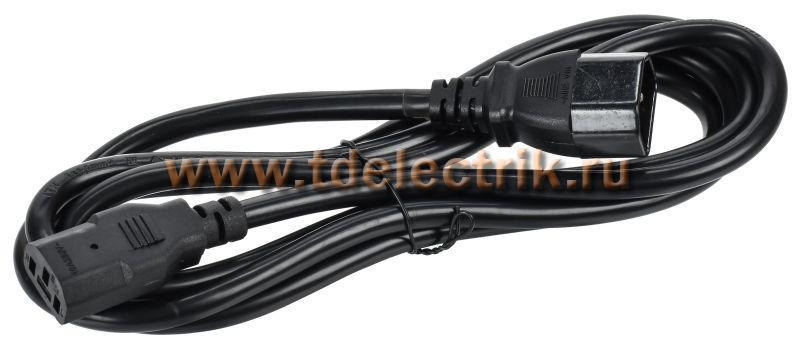 Фотография №1, Кабель электропитания PDU 3х1,5 2М с разъёмами С13-C14