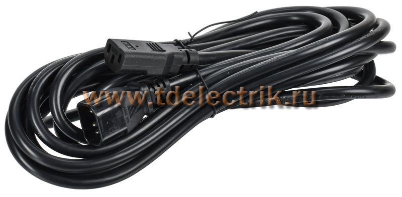 Фотография №1, Кабель электропитания PDU 3х1,5 5М с разъёмами С13-C14