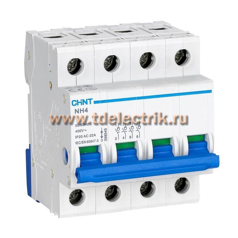Фотография №1, Выключатель нагрузки NH4 4P 80А (DB) (R)