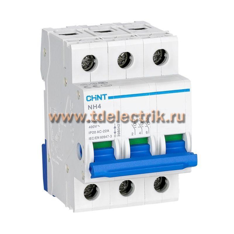 Фотография №1, Выключатель нагрузки NH4 3P 63А (DB) (R)