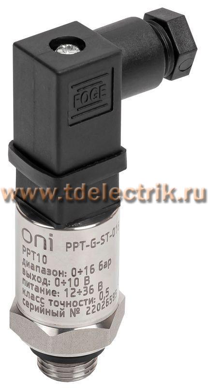 Фотография №1, Преобразователь давления PPT10 0,5% 0-16Бар 0-10В G1/4 Mini 4-pin ONI
