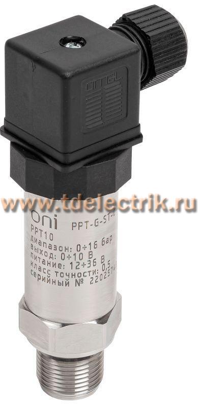 Фотография №1, Преобразователь давления PPT10 0,5% 0-16Бар 0-10В M20 DIN43650 ONI