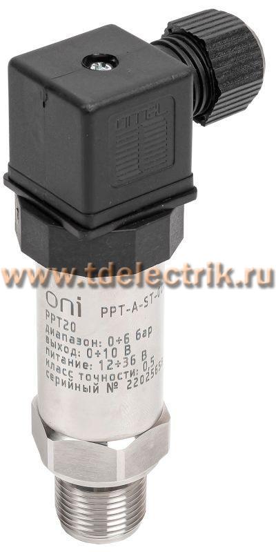 Фотография №1, Преобразователь давления PPT20 0,5% 0-6Бар 0-10В M20 DIN43650 ONI