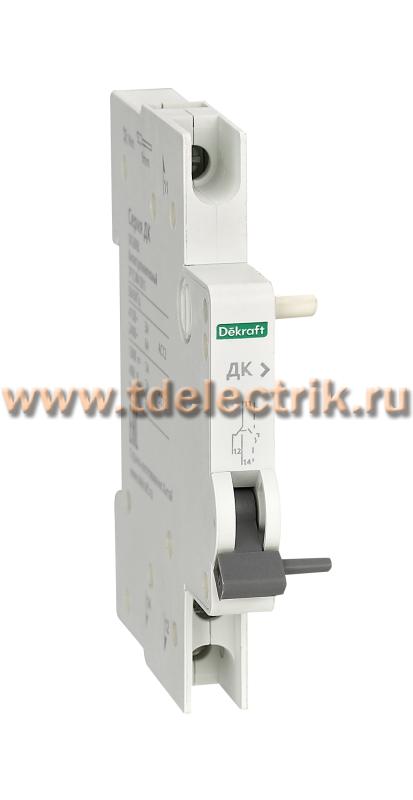 Фотография №1, Контакт дополнительный ДК-201
AC-12: Ue/Ie:AC415В/3A, AC240В/6A
DC-12: Ue/Ie:DC130В/1A, DC48В/2A, DC24В/6A