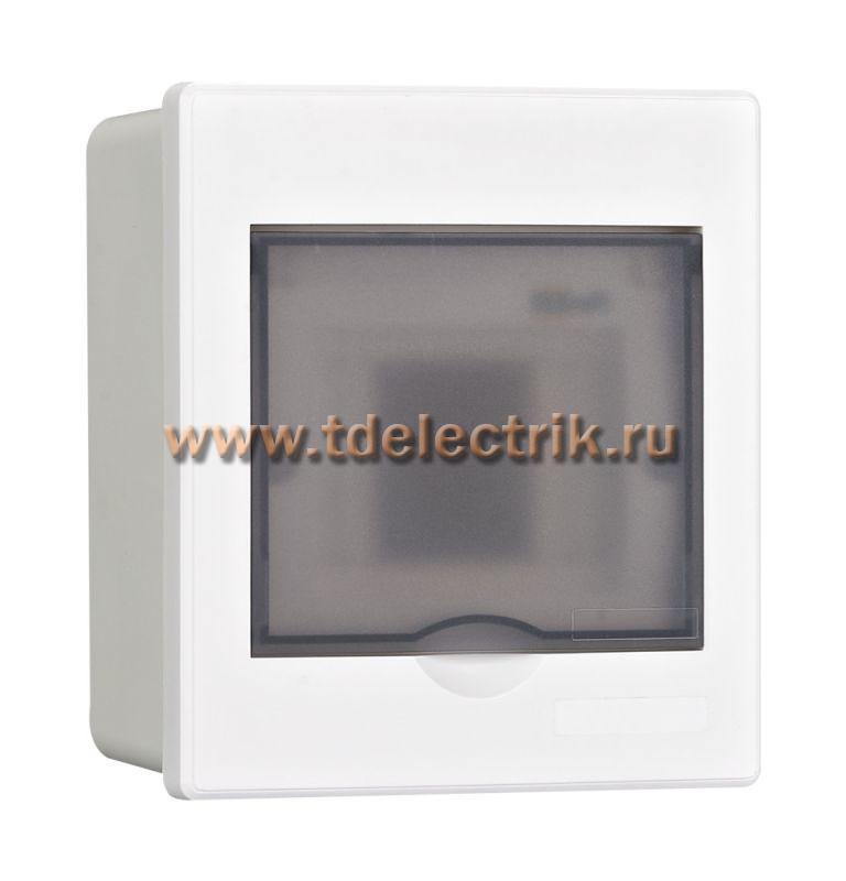 Фотография №1, Корпус  встраиваемый прозр. дв. 1 ряд 4 мод. IP41 ЩРВ-П