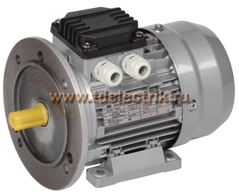 Фотография №1, Электродвигатель АИР DRIVE 3ф АИР 56B2 380В 0,25кВт 3000об/мин 2081 IEK