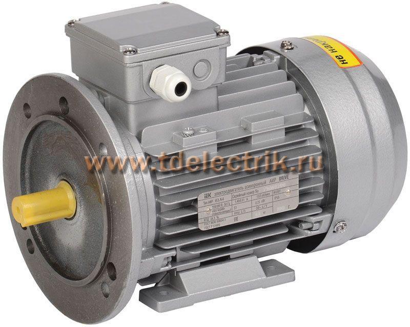 Фотография №1, Электродвигатель АИР DRIVE 3ф АИР 63A4 380В 0,25кВт 1500об/мин 2081 IEK