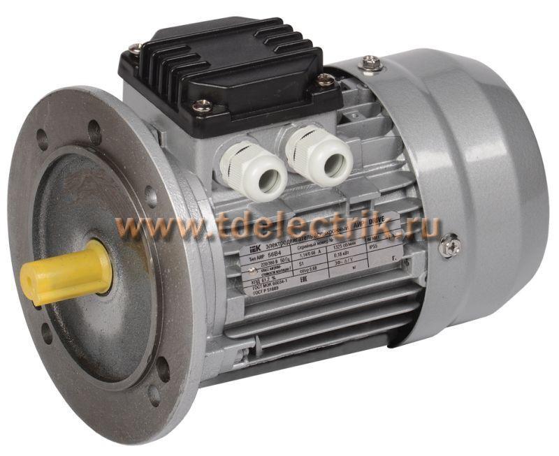 Фотография №1, Электродвигатель АИР DRIVE 3ф АИР 56A4 380В 0,12кВт 1500об/мин 3081 IEK