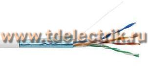 Фотография №1, Hyperline FUTP4-C5E-S24-IN-PVC-WH-305 (305 м) Кабель витая пара экранированная F/UTP категория 5e 4 пары (24 AWG) одножильный (solid) экран - фольга PVC –20°C – +75°C белый - гарантия: 15 лет компонентная; 25 лет системная