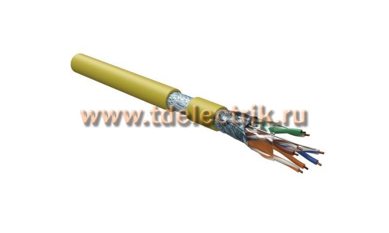 Фотография №1, Hyperline FUTP4-C5E-S24-IN-LSZH-YL-305 (305 м) Кабель витая пара F/UTP категория 5e 4 пары (24 AWG) одножильный(solid) экран - фольга LSZH нг(А)-HF –20°C – +75°C желтый - гарантия:15 лет компонентная 25 лет системная