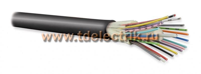 Фотография №1, Hyperline FO-DT-IN/OUT-9S-16-LSZH-BK Кабель волоконно-оптический 9/125 (SMF-28 Ultra) одномодовый, 16 волокон, плотное буферное покрытие (tight buffer), внутренний/внешний, LSZH, нг(А)-HF, –40°C – +70°C, черный