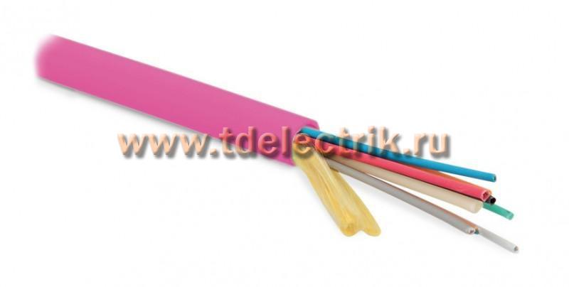 Фотография №1, Hyperline FO-MB-IN-504-16-LSZH-MG Кабель волоконно-оптический 50/125 (OM4) многомодовый, 16 волокон, безгелевые микротрубки 1.06 мм (micro bundle), внутренний, LSZH, нг(А)-HF, -30°C – +70°C, маджента