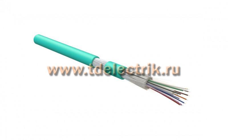 Фотография №1, Hyperline FO-DT-IN-503-12-HFLTx-AQ Кабель волоконно-оптический 50/125 (OM3) многомодовый, 12 волокон, плотное буферное покрытие (tight buffer), для внутренней прокладки, HFLTx, –40°C – +70°C, голубой (aqua)