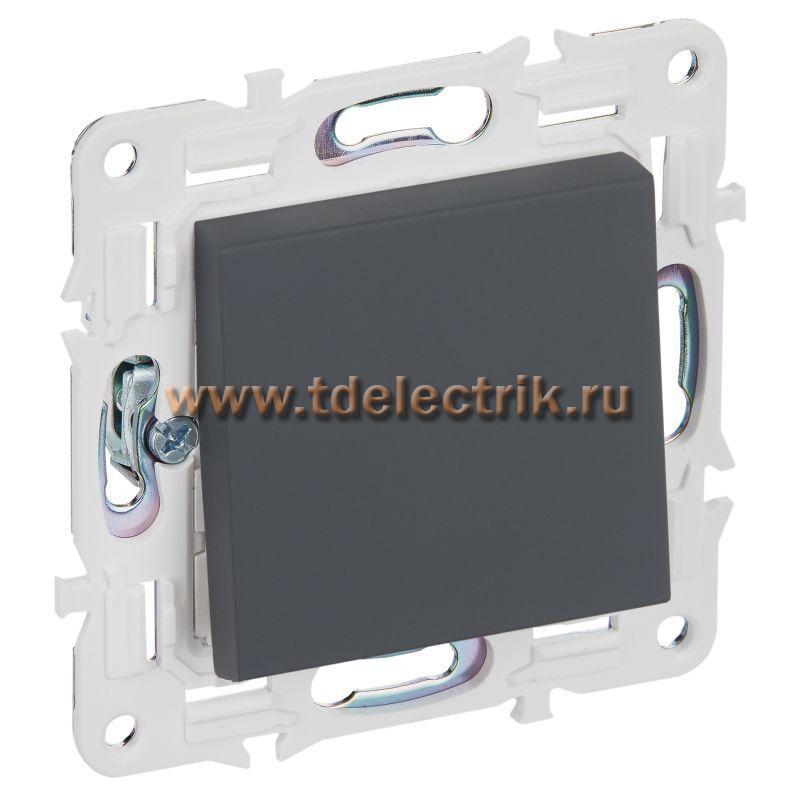 Фотография №1, SKANDY Выключатель 1-кл. перекр. 10А SK-V03G граф. IEK