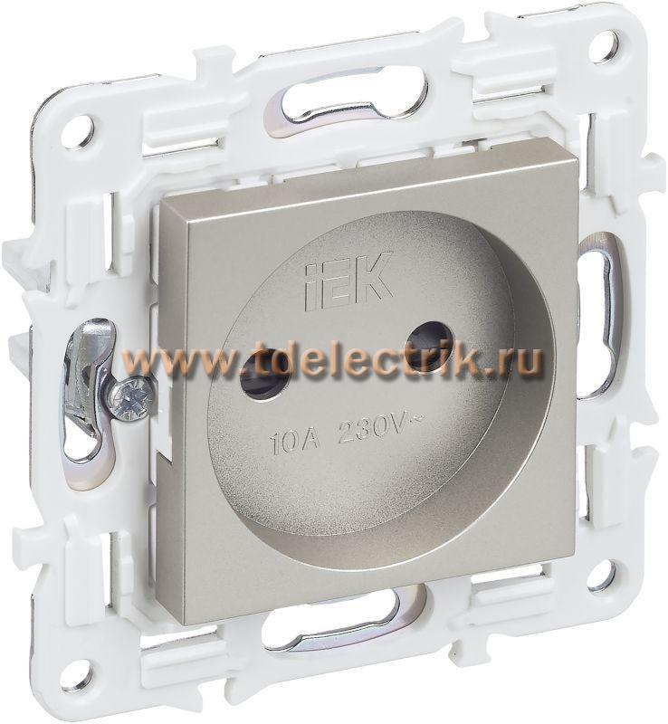 Фотография №1, SKANDY Розетка без з/к с з/ш 10А SK-R01Sh шамп. IEK