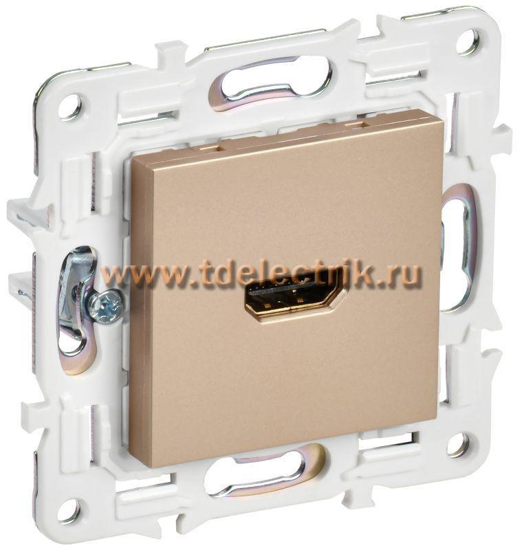 Фотография №1, SKANDY Розетка HDMI SK-H01Sa песоч. IEK