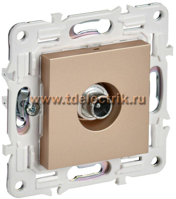 Фотография №1, SKANDY Розетка TV проходная SK-A17Sa песоч. IEK