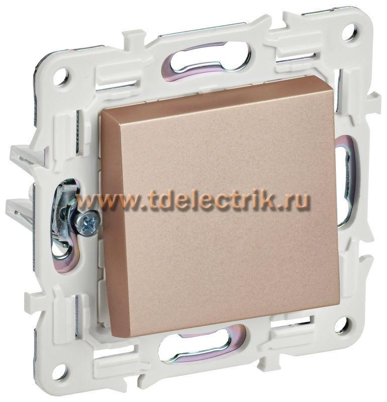 Фотография №1, SKANDY Выключатель 1-кл. кнопоч. 10А SK-V14Sa песоч. IEK