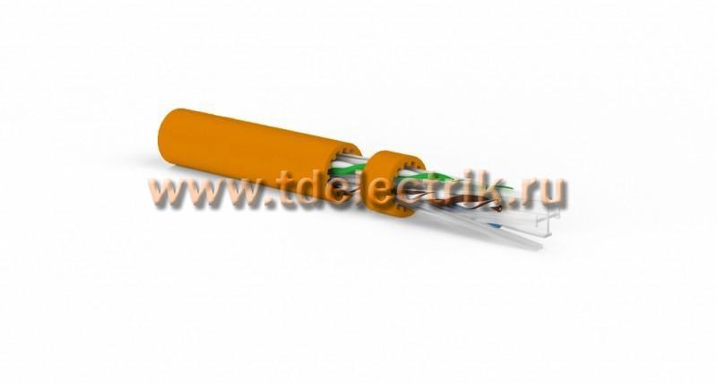 Фотография №1, Hyperline UUTP4-C6A-S23-IN-LSZH-OR-500 (500 м) Кабель витая пара неэкранированная U/UTP категория 6a (10GBE) 4 пары (23 AWG) одножильный (solid) LSZH оранжевый