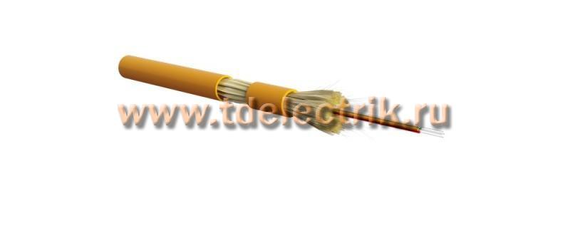 Фотография №1, Hyperline FO-DT-IN-50-4-LSZH-OR Кабель волоконно-оптический 50/125 (OM2) многомодовый, 4 волокна, плотное буферное покрытие (tight buffer), для внутренней прокладки, LSZH, нг(А)-HF, -40°C - +70°C, оранжевый
