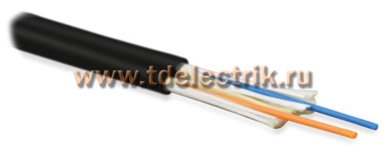 Фотография №1, Hyperline FO-D3-IN-504-2-LSZH-BK Кабель волоконно-оптический 50/125 (OM4) многомодовый, 2 волокна, duplex, zip-cord, плотное буферное покрытие (tight buffer) 3.0 мм, для внутренней прокладки, LSZH, нг(А)-HF, –40°C – +70°C, черный