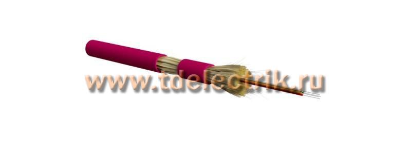 Фотография №1, Hyperline FO-DT-IN-504-4-LSZH-MG Кабель волоконно-оптический 50/125 (OM4) многомодовый, 4 волокна, плотное буферное покрытие (tight buffer), для внутренней прокладки, LSZH, нг(А)-HF, -40°C - +70°C, маджента