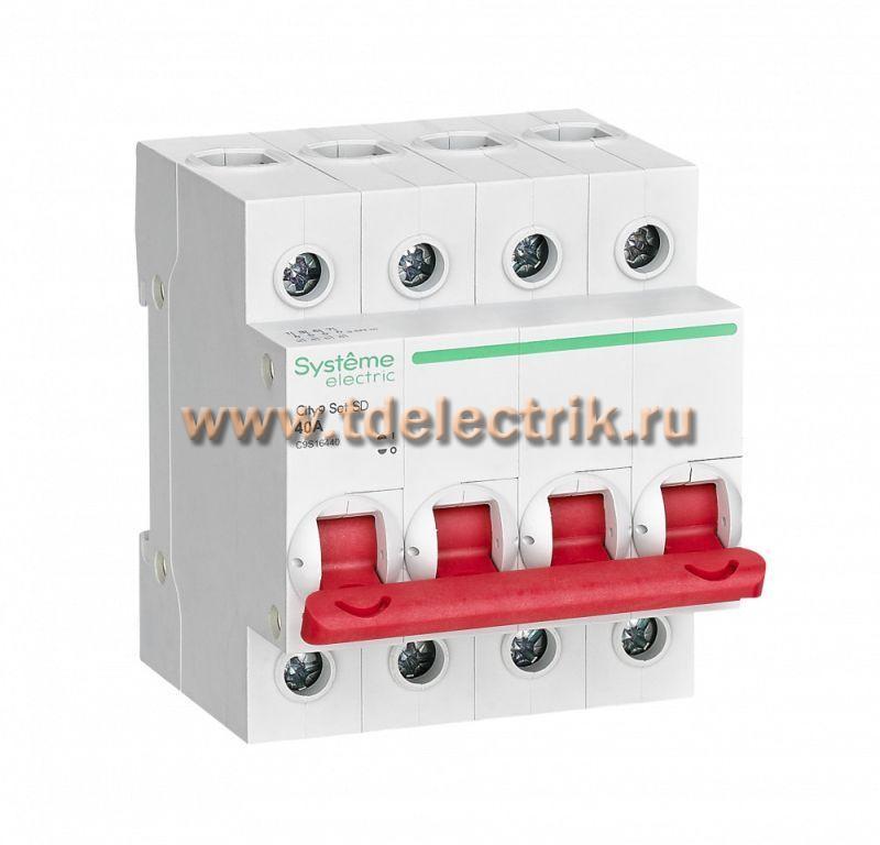 Фотография №1, Выключатель нагрузки (ВН) 4P 40А 400В SE City9 Set 