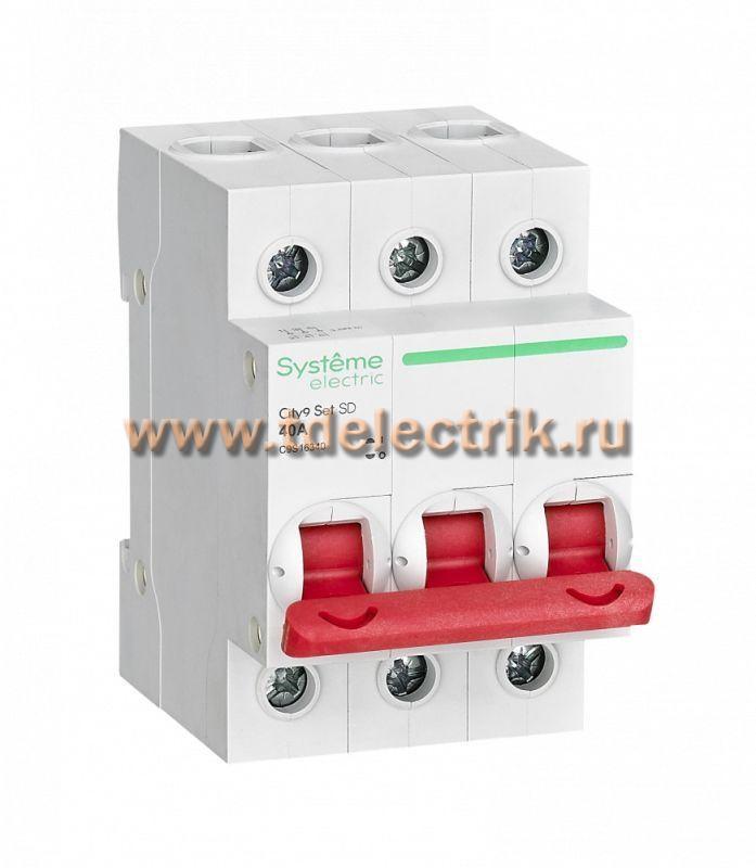 Фотография №1, Выключатель нагрузки (ВН) 3P 40А 400В SE City9 Set 