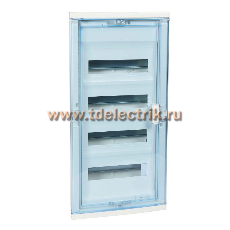 Фотография №1, Щит Nedbox 4х12+8М, встр. (синяя полупр. дверь)