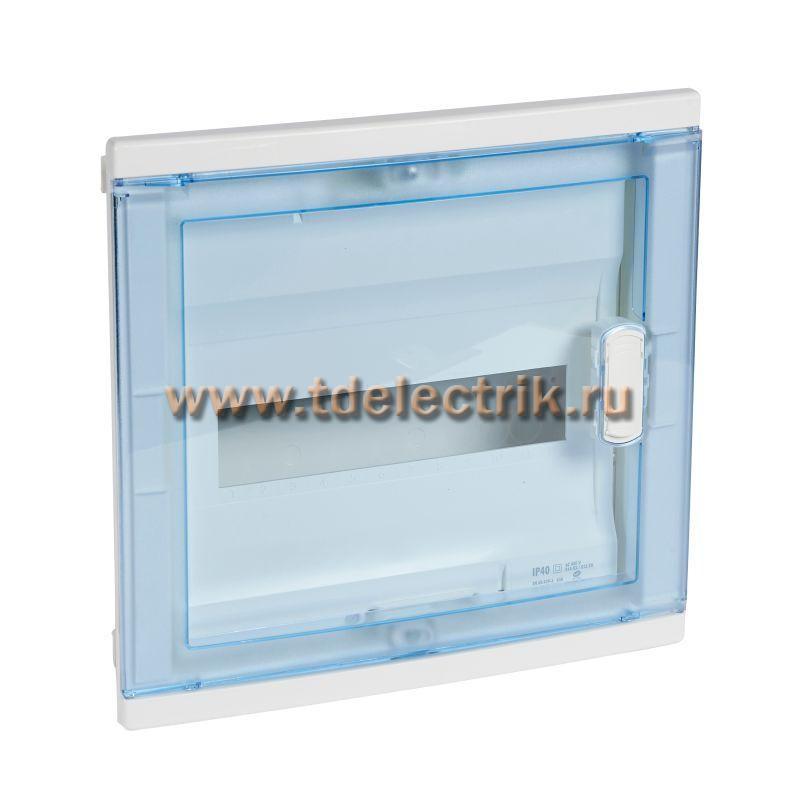 Фотография №1, Щит Nedbox 1х12+2М, встр. (синяя полупр. дверь)