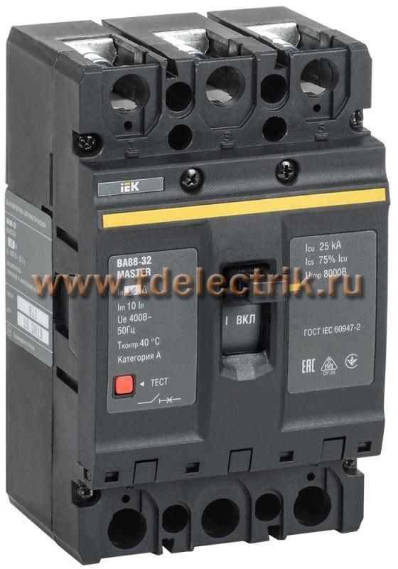 Фотография №1, Выкл. авт. ВА88-32 3Р 16А 25кА MASTER IEK