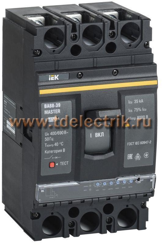 Фотография №1, Выкл. авт. ВА88-39 3Р 630А 35кА MASTER с электрон. расц. IEK