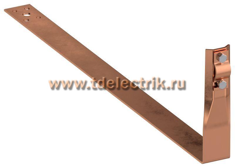 Фотография №1, Держатель проводника кр. 6-10мм чер. кр. L=430мм медь IEK