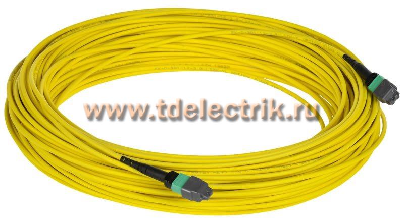 Фотография №1, Сборка кабельная MPO/APC female-MPO/APC female тип А 12ОВ SM OS2 25м