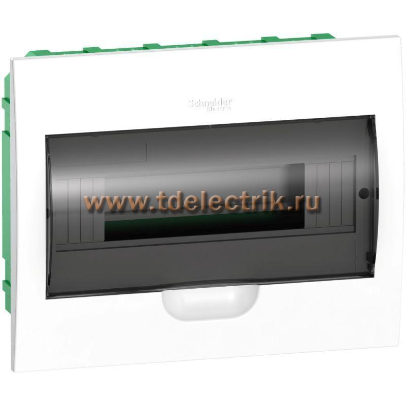 Фотография №1, Бокс встраиваемый 1 ряд/12 мод, дверь прозрачная, IP40 Easy9