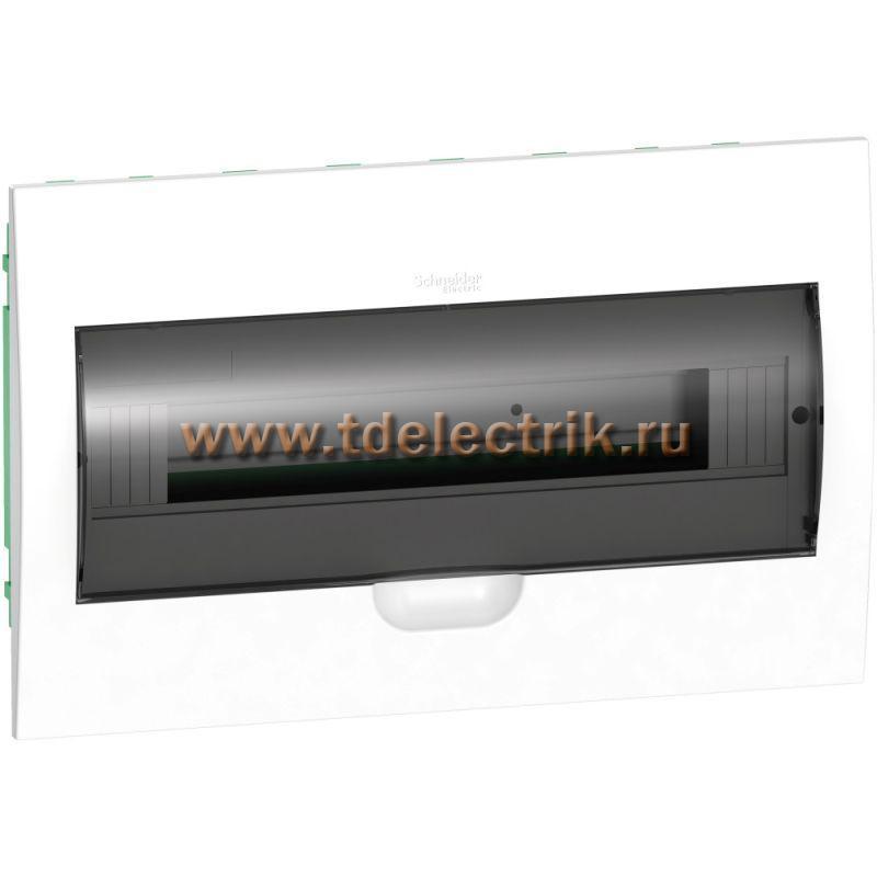 Фотография №1, Бокс встраиваемый 1 ряд/18 мод, дверь прозрачная, IP40 Easy9