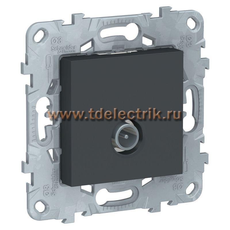 Фотография №1, UNICA NEW розетка TV, проходная, антрацит