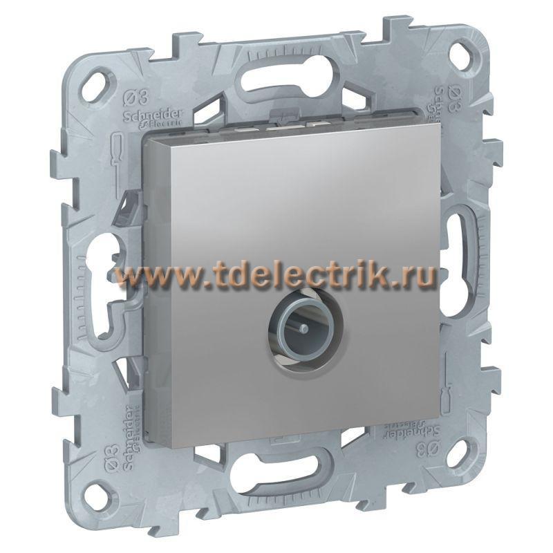 Фотография №1, UNICA NEW розетка TV, проходная, алюминий