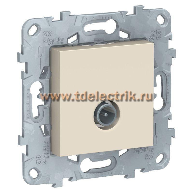 Фотография №1, UNICA NEW розетка TV, проходная, бежевый