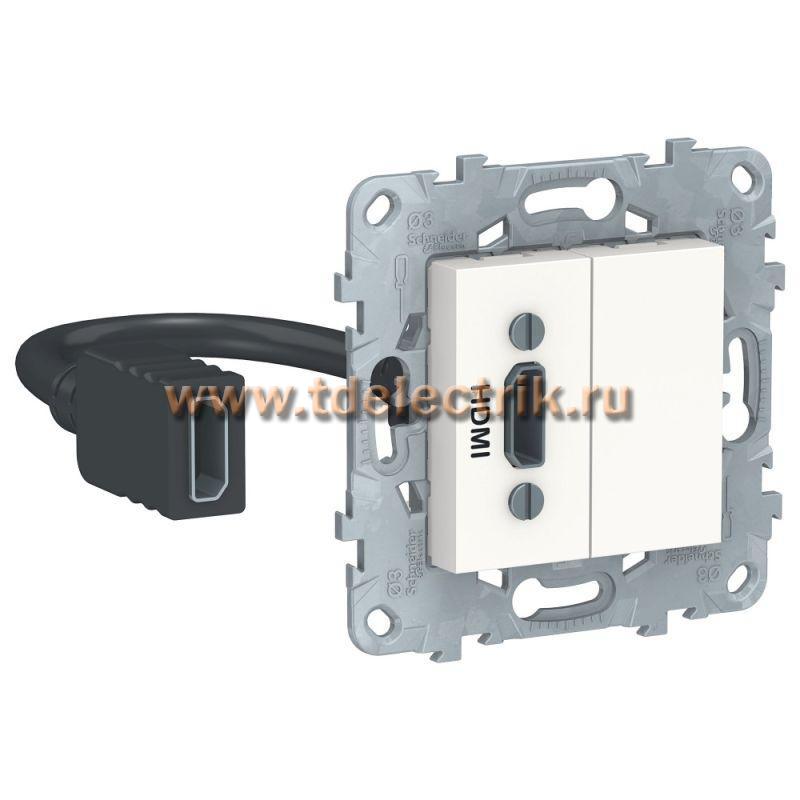 Фотография №1, UNICA NEW розетка HDMI, белый