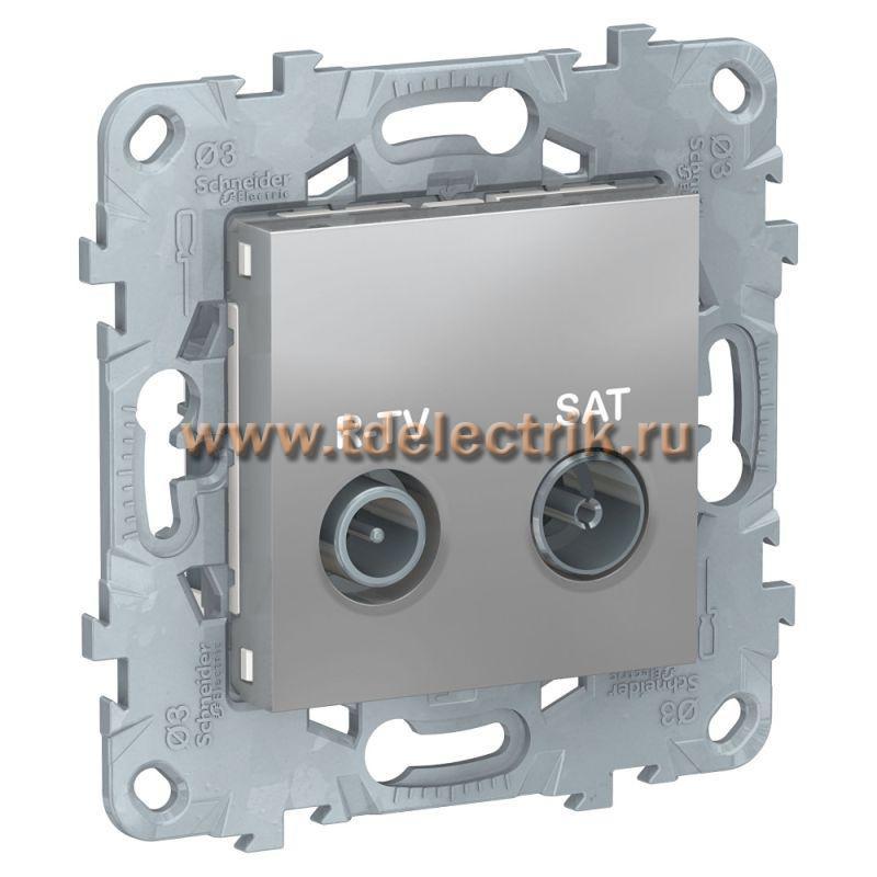 Фотография №1, UNICA NEW розетка R-TV/SAT, одиночная, алюминий
