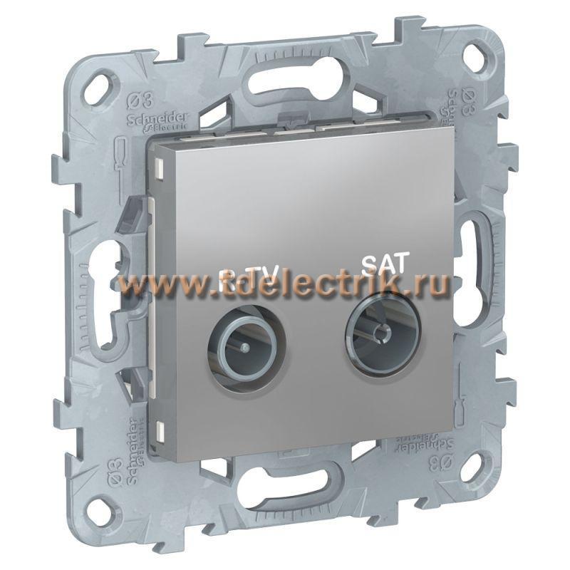 Фотография №1, UNICA NEW розетка R-TV/SAT, оконечная, алюминий