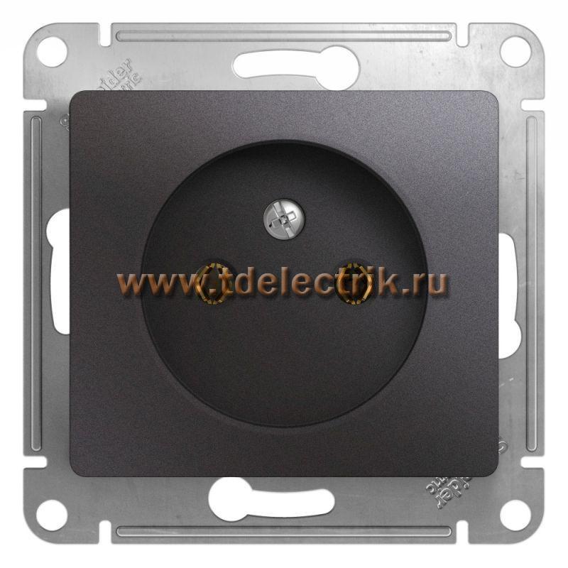 Фотография №1, GLOSSA РОЗЕТКА без заземления16А 250В механизм ГРАФИТ