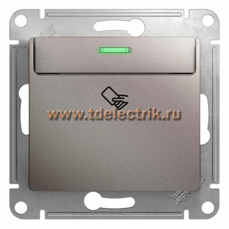 Фотография №1, GLOSSA Карточный ВЫКЛЮЧАТЕЛЬ10AX механизм ПЛАТИНА