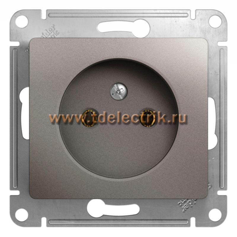 Фотография №1, GLOSSA РОЗЕТКА без заземления16А 250В механизм ПЛАТИНА