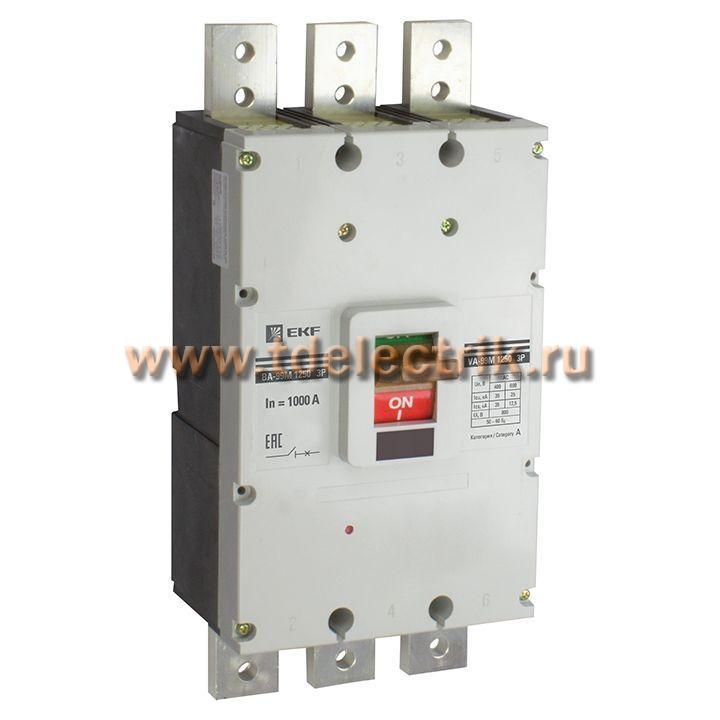 Фотография №1, Выключатель автоматический ВА-99М 1250/1000А 3P 35кА EKF PROxima