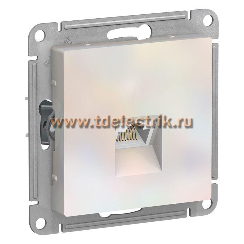 Фотография №1, ATLASDESIGN Розетка компьютерная RJ45  кат. 5Е  механизм  жемчуг