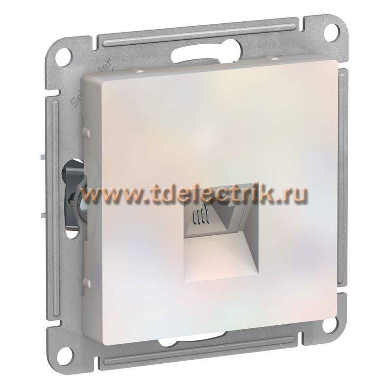 Фотография №1, ATLASDESIGN Розетка телефонная RJ11  механизм  жемчуг