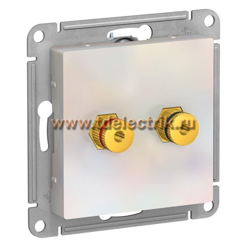Фотография №1, ATLASDESIGN АУДИОРозетка двойная  жемчуг